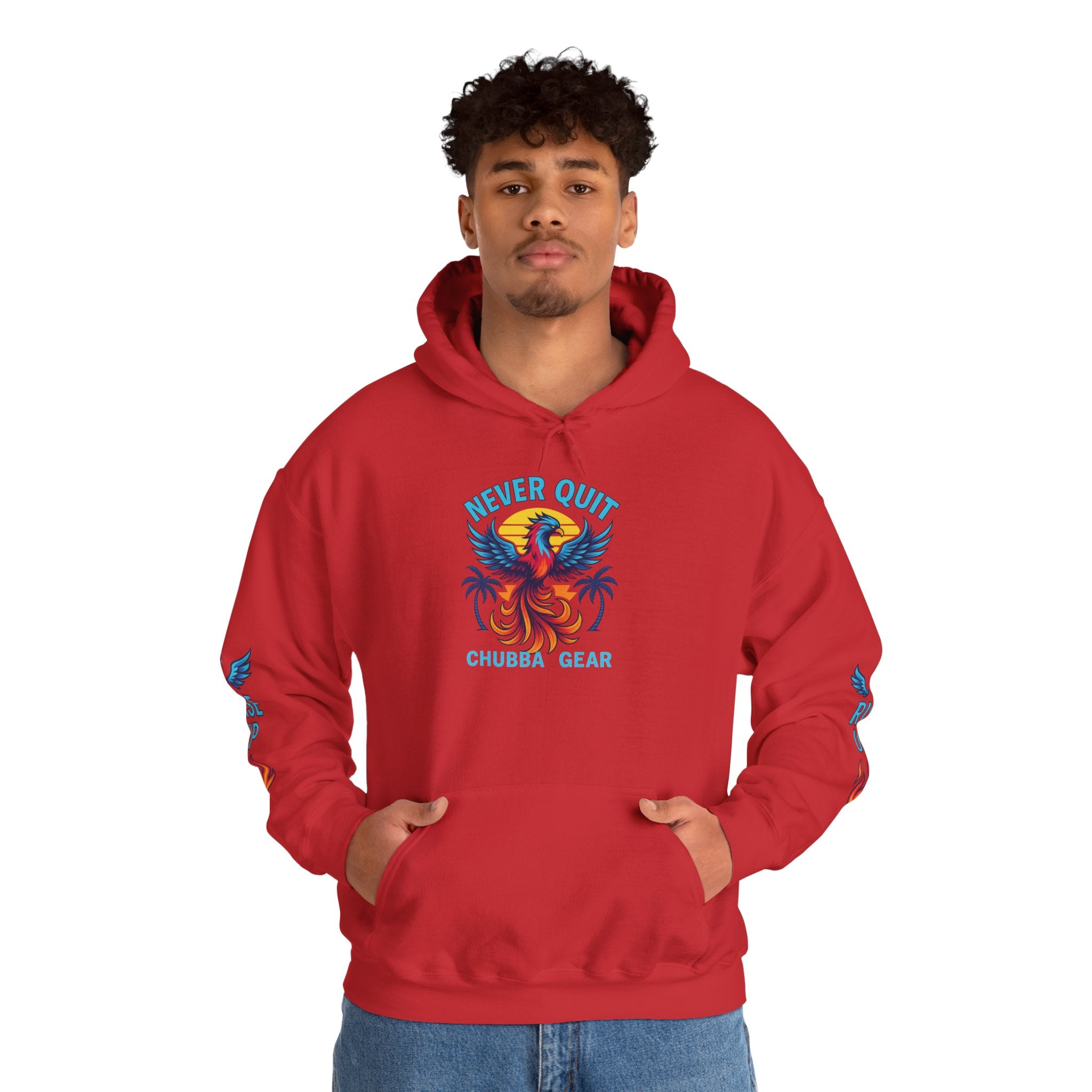 Hoodie CHUBBA GEAR Phoenix Hoodie — "Never Quit" Inspirational Pullover