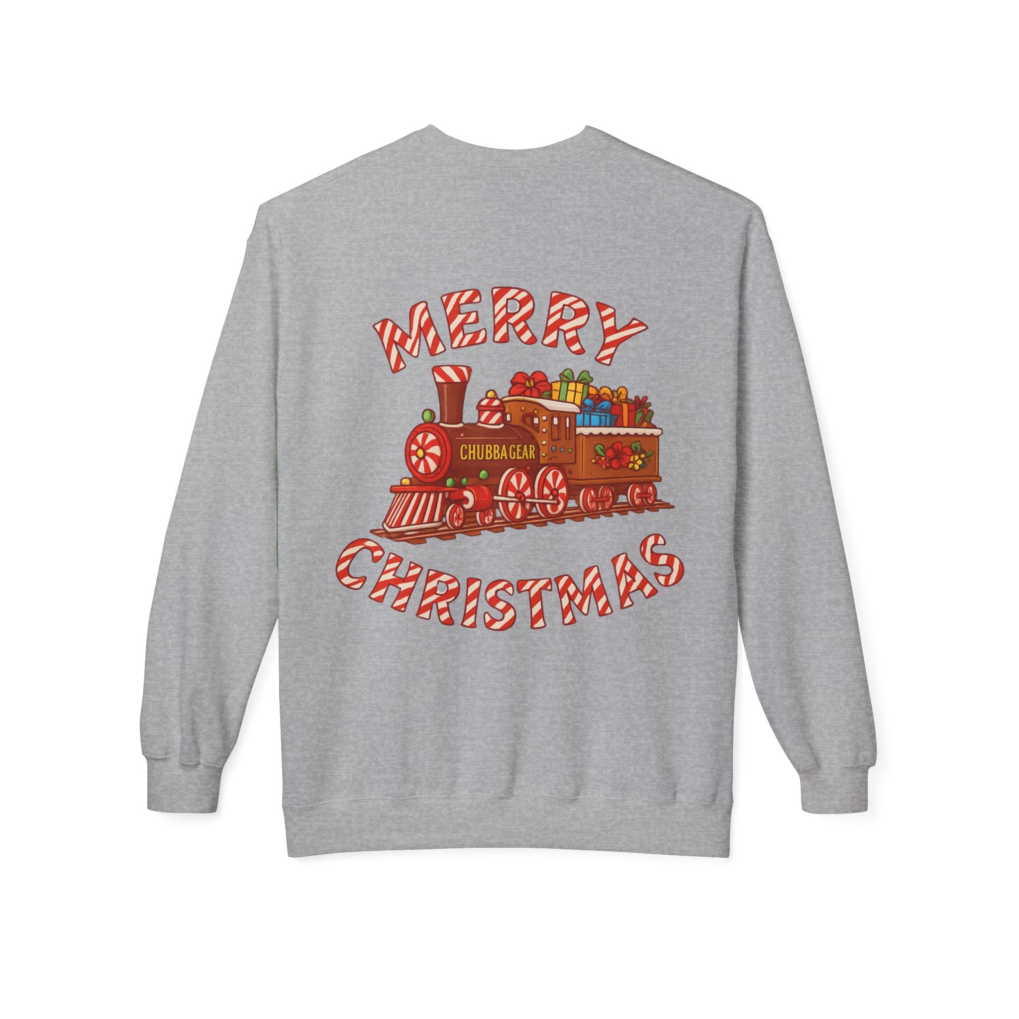 Christmas Train Sweatshirt — 'Merry Christmas' Holiday Crewneck