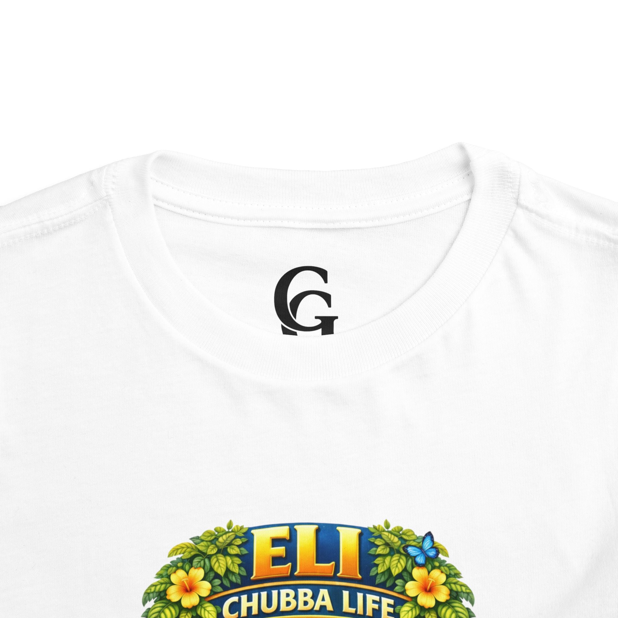 CHUBBA GEAR Eli Chubba Life Toddler Tee - Cute Giraffe Beach Shirt for Kids