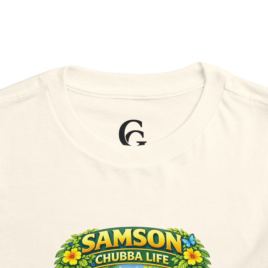 CHUBBA GEAR Samson Chubba Life Toddler Tee - Cute Tropical Orangutan Shirt for Kids