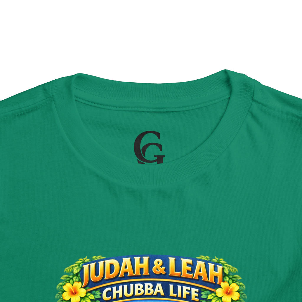 CHUBBA GEAR Toddler Tee - "Judah & Leah Chubba Life" Cute Matching lion cubs Graphic Shirt
