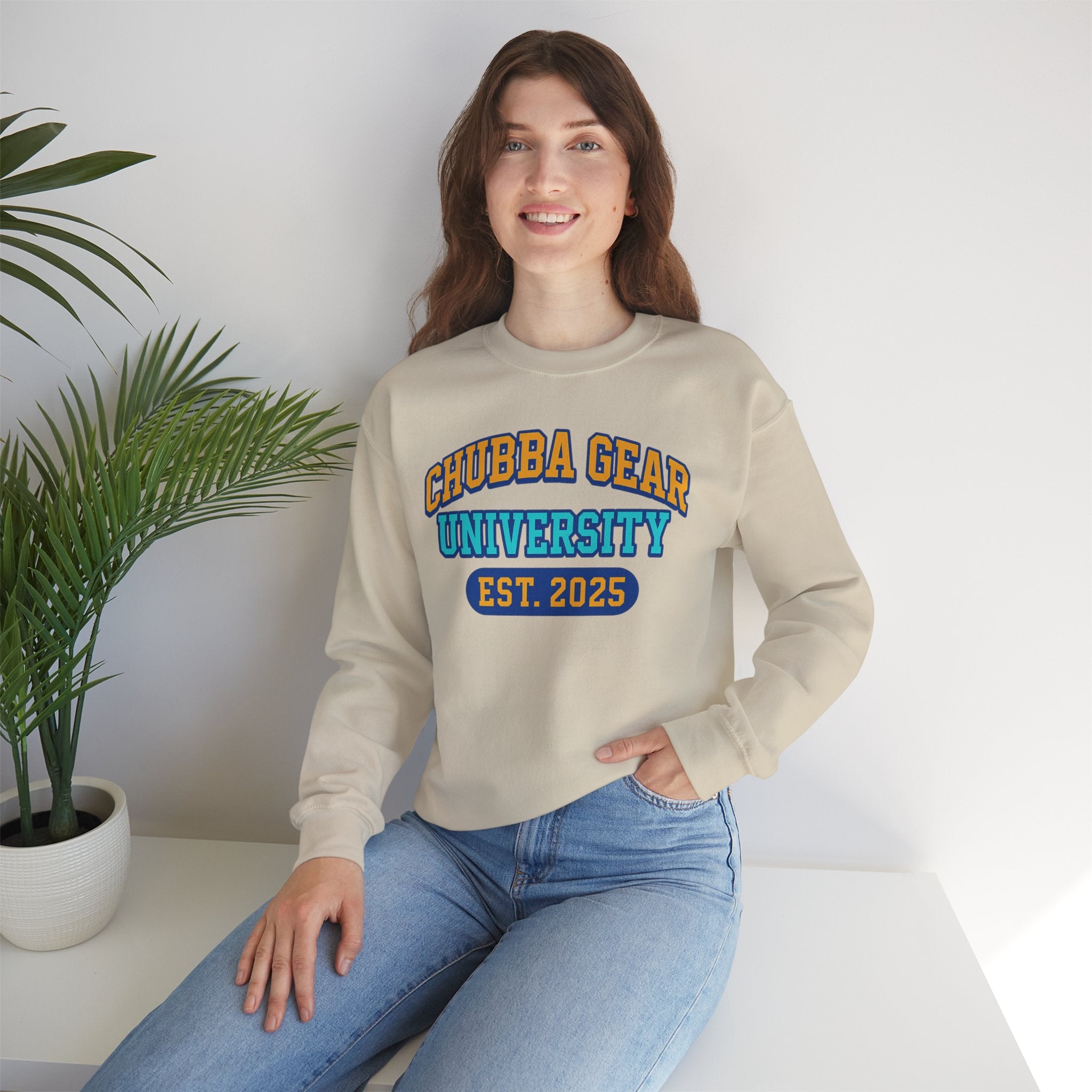 CHUBBA GEAR Collegiate Crewneck Sweatshirt