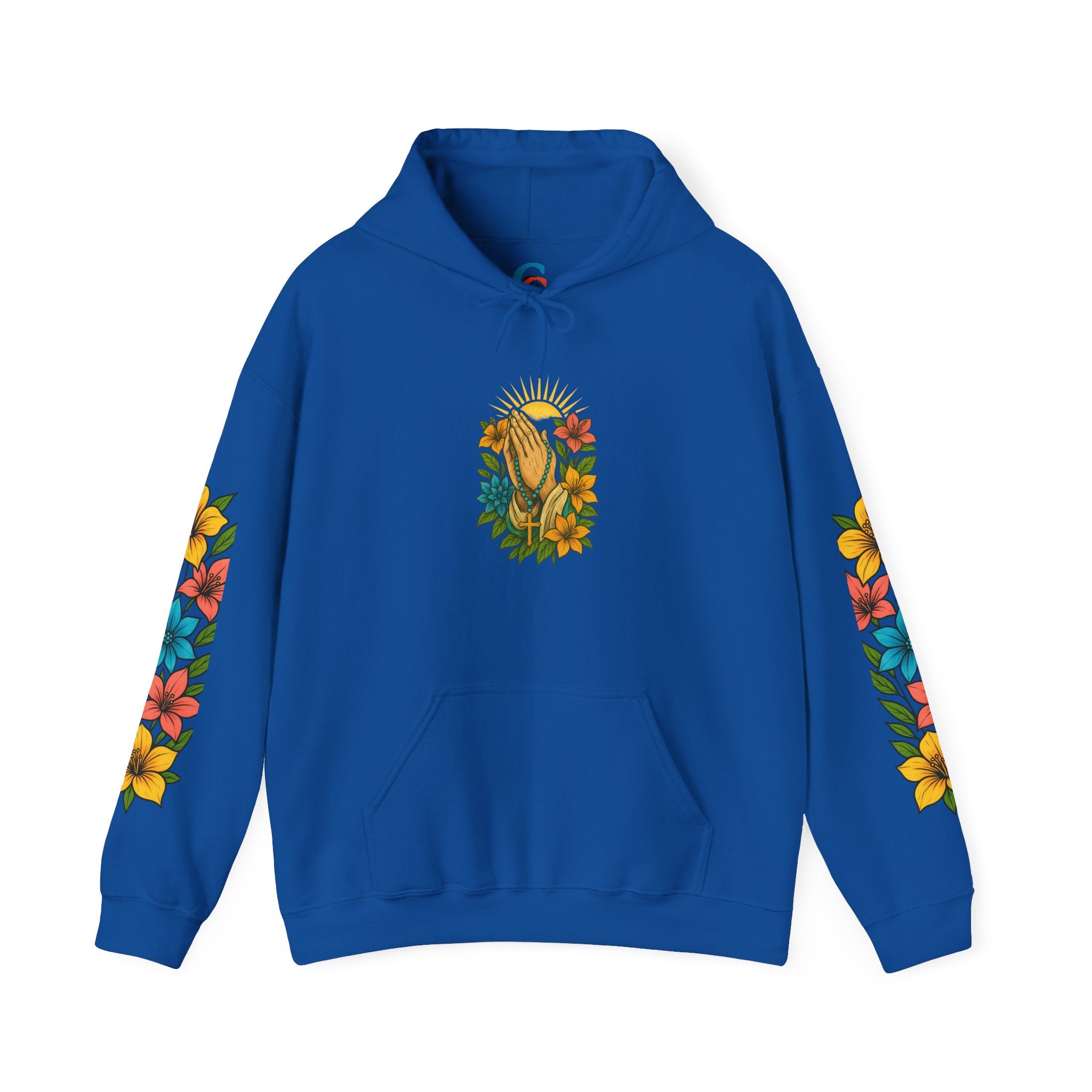 Chubba Gear Floral Hoodie — Vintage Botanical Emblem