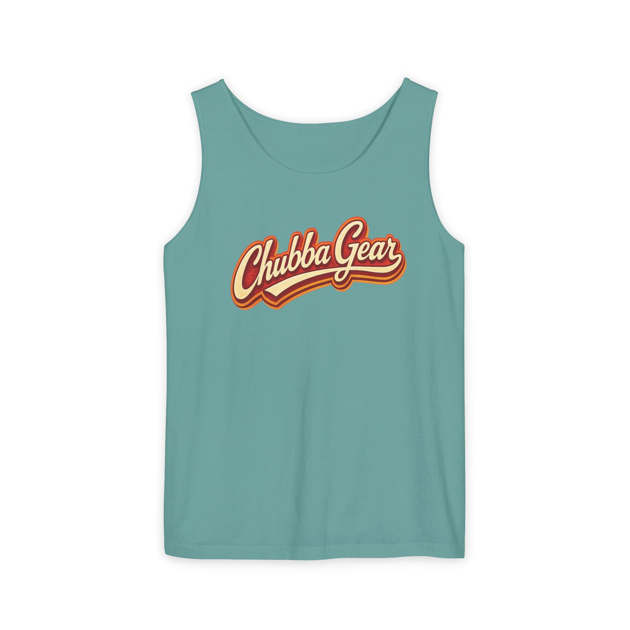 CHUBBA GEAR Vintage Tropical Tank Top – Retro Surf Cooler Beach Graphic Shirt