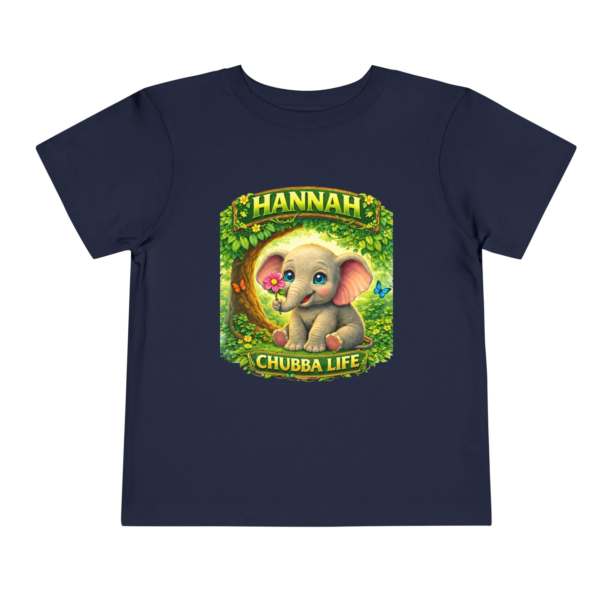 CHUBBA GEAR Hannah Chubba Life Toddler Tee — Cute Baby Elephant Graphic Shirt