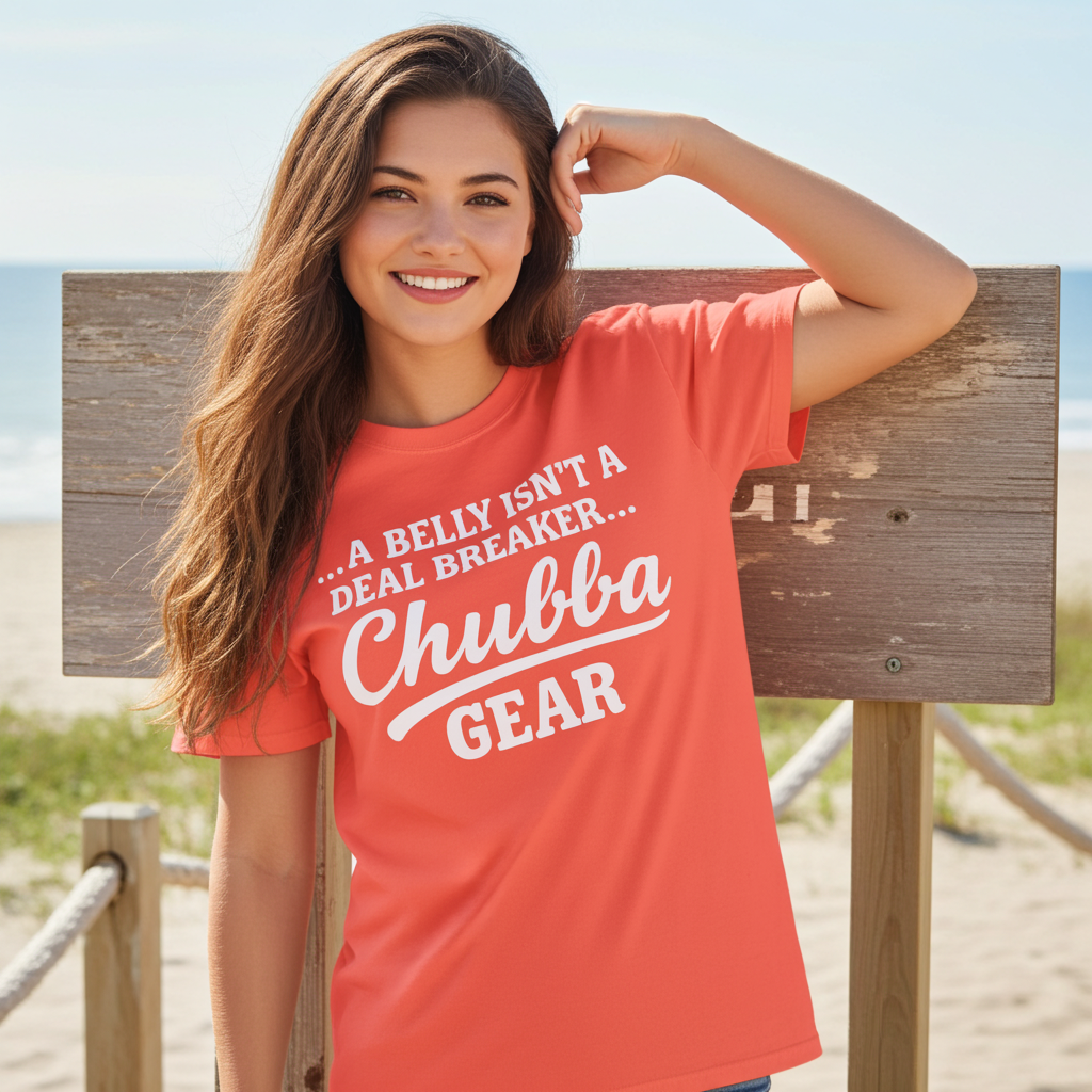 CHUBBA GEAR T-Shirt | A Belly Isn't a Deal Breaker | Body Positive